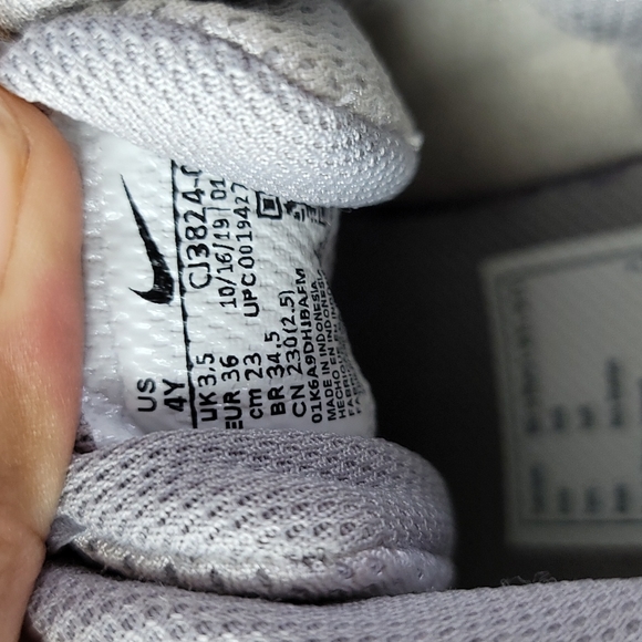 Nike Air Max Fusion Girls Gray Pink Shoes cj3824 - Picture 10 of 10